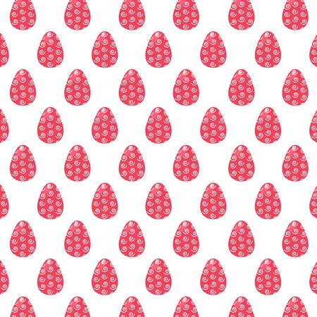 Easter colorful eggs vector pattern illustration backgroundのイラスト素材