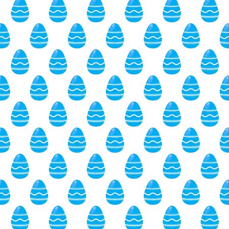 Easter colorful eggs vector patternのイラスト素材
