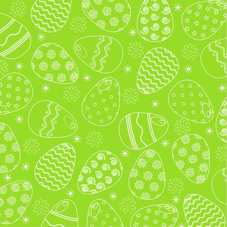 Easter eggs with ornaments pattern.のイラスト素材