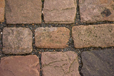 granite pavement stone natural structureの写真素材