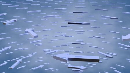 Arrows (3d rendering)の写真素材