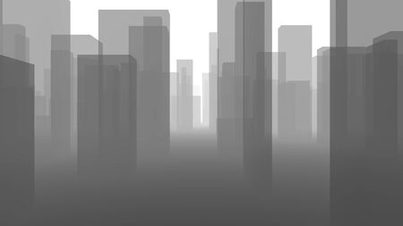Abstract city background on a white backgroundの写真素材