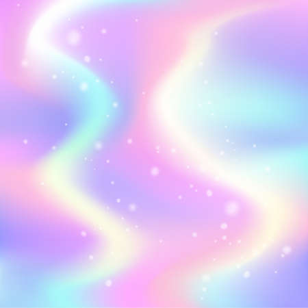 Smooth iridescent holographic unicorn colours gradient backgroundのイラスト素材