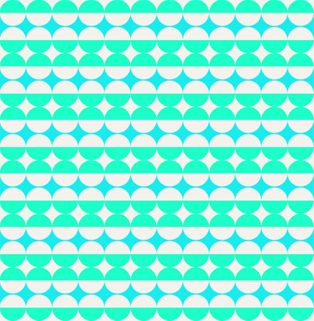 Seamless abstract geometric pattern. Simple design stars. pastel palette blue and green mint. Retro vintage style. Vectorのイラスト素材