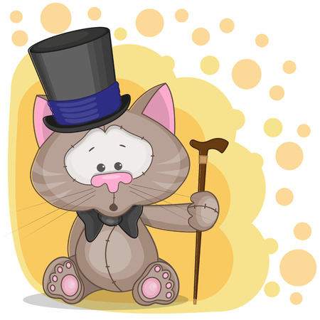 Greeting card Cat in a hat
のイラスト素材