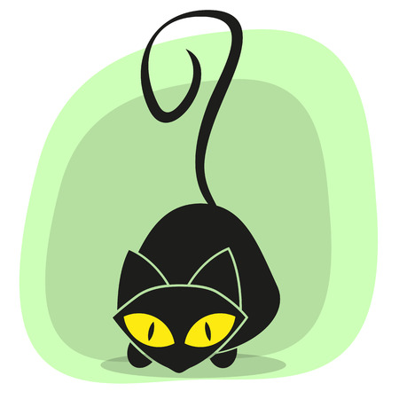 Black cat for your designのイラスト素材
