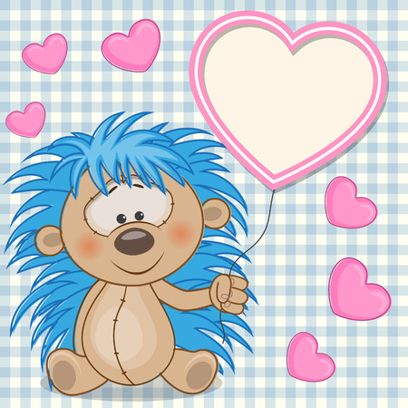 Valentine card with hedgehog with heart frame
のイラスト素材