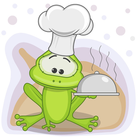 Cook Frog with a tray in hand
のイラスト素材