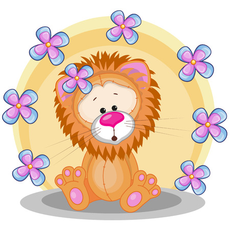 Greeting card Lion with flowers
のイラスト素材