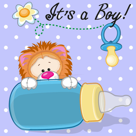 Cute Lion with feeding bottle
のイラスト素材