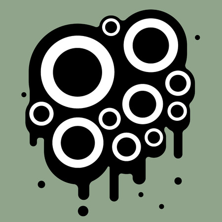 Abstract circular design element illustrationのイラスト素材