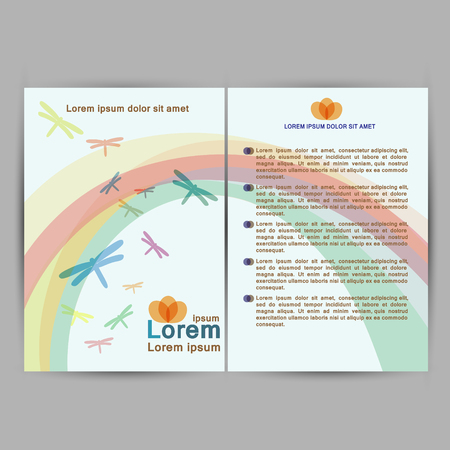 Brochure template for your designのイラスト素材