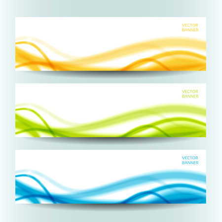 set of three abstract banners. のイラスト素材