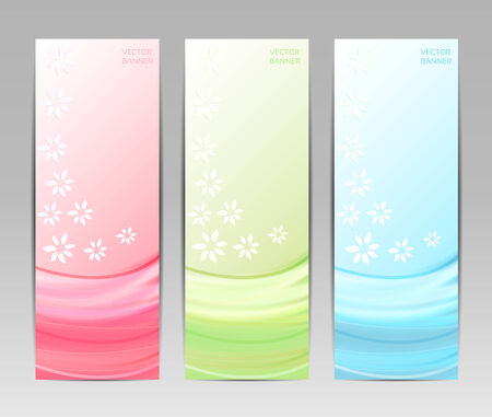 Abstract Flower Vector Background   Brochure Template   Banner  のイラスト素材