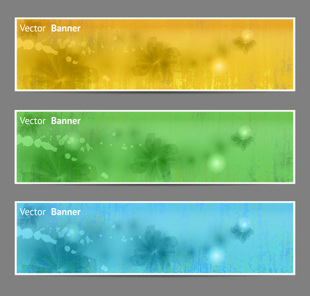 Abstract Flower Vector Background   Brochure Template   Banner  のイラスト素材
