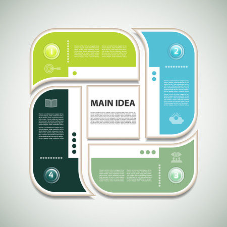 Vector Progress Background / Product Choice or Version. eps 10のイラスト素材