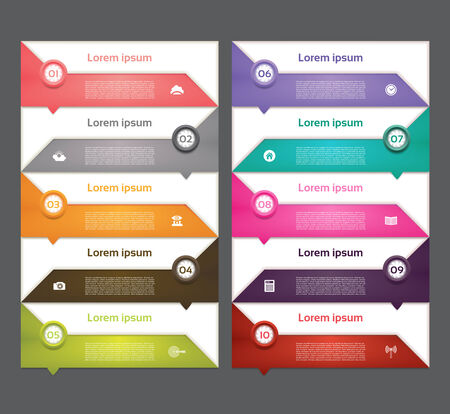 Modern infographics options banner. Vector illustration. can be used for workflow layout, diagram, number options, web design, prints.のイラスト素材