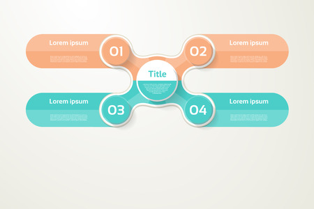 Vector infographic template for diagram, graph, presentation andのイラスト素材
