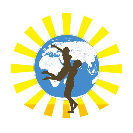 people and earthの写真素材