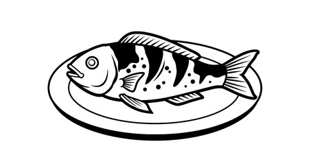 Floral clipart black and white. A black and white floral ornament with intricate swirls, curls, and leaves, perfect for a touch of elegance and vintage charm to your designs.の写真素材