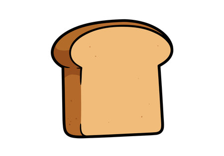 sliced bread icon over white background colorful design  vector illustration