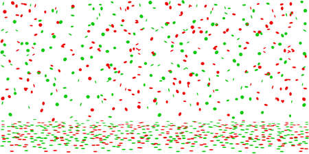 confetti rain on white backgroundのイラスト素材