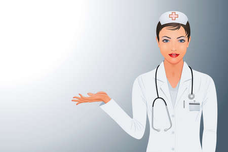 Young woman in situationのイラスト素材