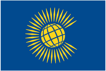 Commonwealth of Nations flag on white backgroundのイラスト素材