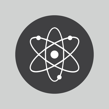 Atom sign icon. Atom part symbol.のイラスト素材