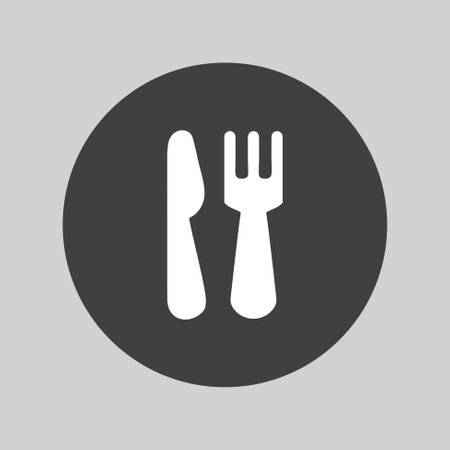 Eat sign icon. Fork and knife.のイラスト素材