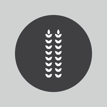 Agricultural icon. Gluten free or No gluten button.のイラスト素材