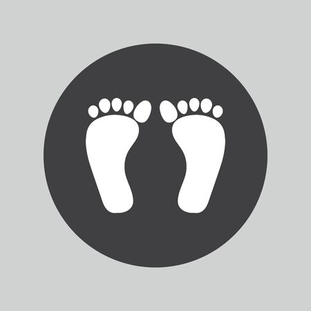 footprint sign icon.のイラスト素材