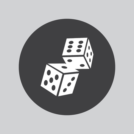 Dices iconのイラスト素材
