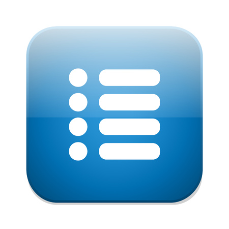 List sign icon. Content view option button
