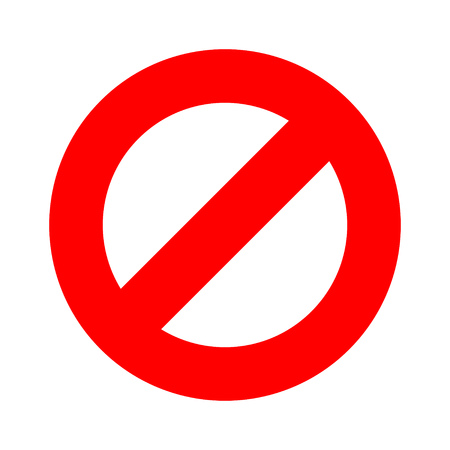Stop sign, stop icon - vector stop illustration. red warning symbolのイラスト素材