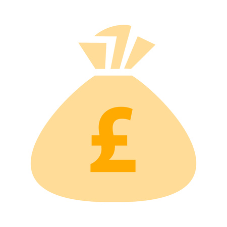 pound money bagのイラスト素材