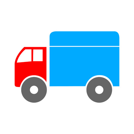 Delivery truck icon. Vector illustration.のイラスト素材