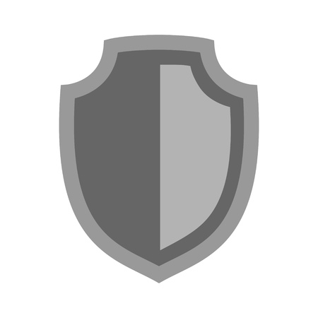 Shield icon Protection buttonのイラスト素材