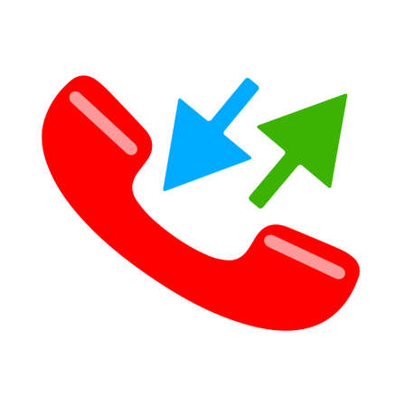 Phone sign icon- Call center, communication icon - Phone cell symbolのイラスト素材