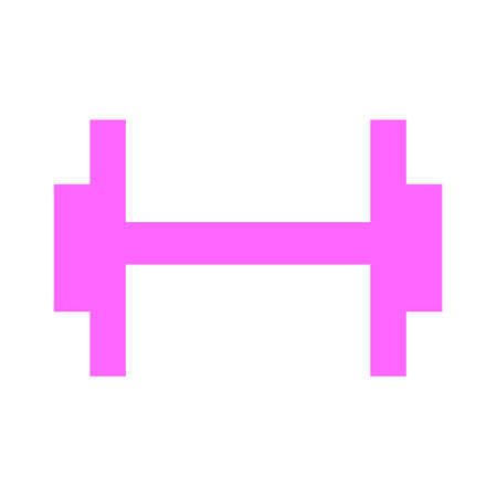 muscle lifting icon, fitness barbell, gym icon, exercise dumbbells isolated, vector weight lifting symbolのイラスト素材