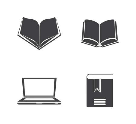 vector education book illustration symbol - learning book icon. school libraryのイラスト素材