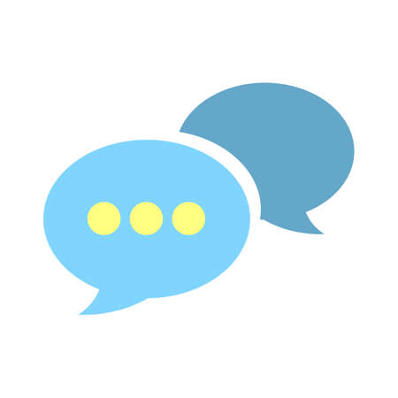 Chat sign icon. Speech bubble symbol.のイラスト素材