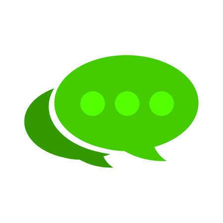 Chat icon. Speech bubbles button. Communication chat bubbles.のイラスト素材