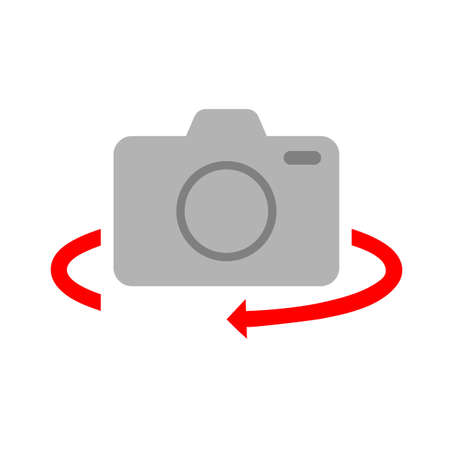 photo camera sign icon. Change front to back.