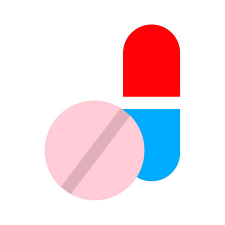 Medical pill sign icon. Drugs symbol.のイラスト素材