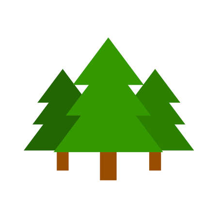 Christmas tree sign icon. Holidays button.のイラスト素材