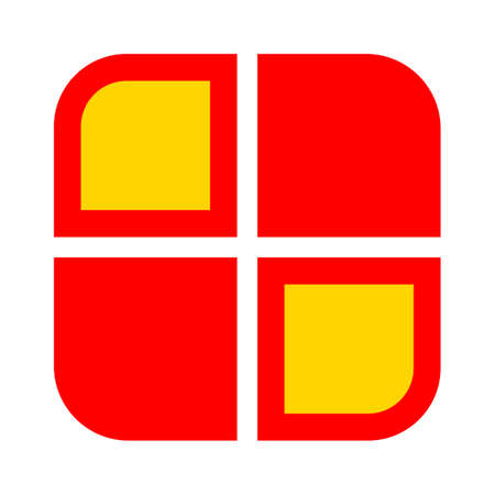 Thumbnails icon. Gallery view option symbol.のイラスト素材