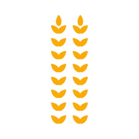 Agricultural icon. Gluten free or No gluten button.のイラスト素材