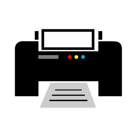 print buttonのイラスト素材