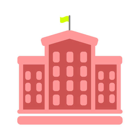 education building iconのイラスト素材